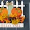 Glitzhome® 14" Fall Wooden Patch with Floral Door Hanger